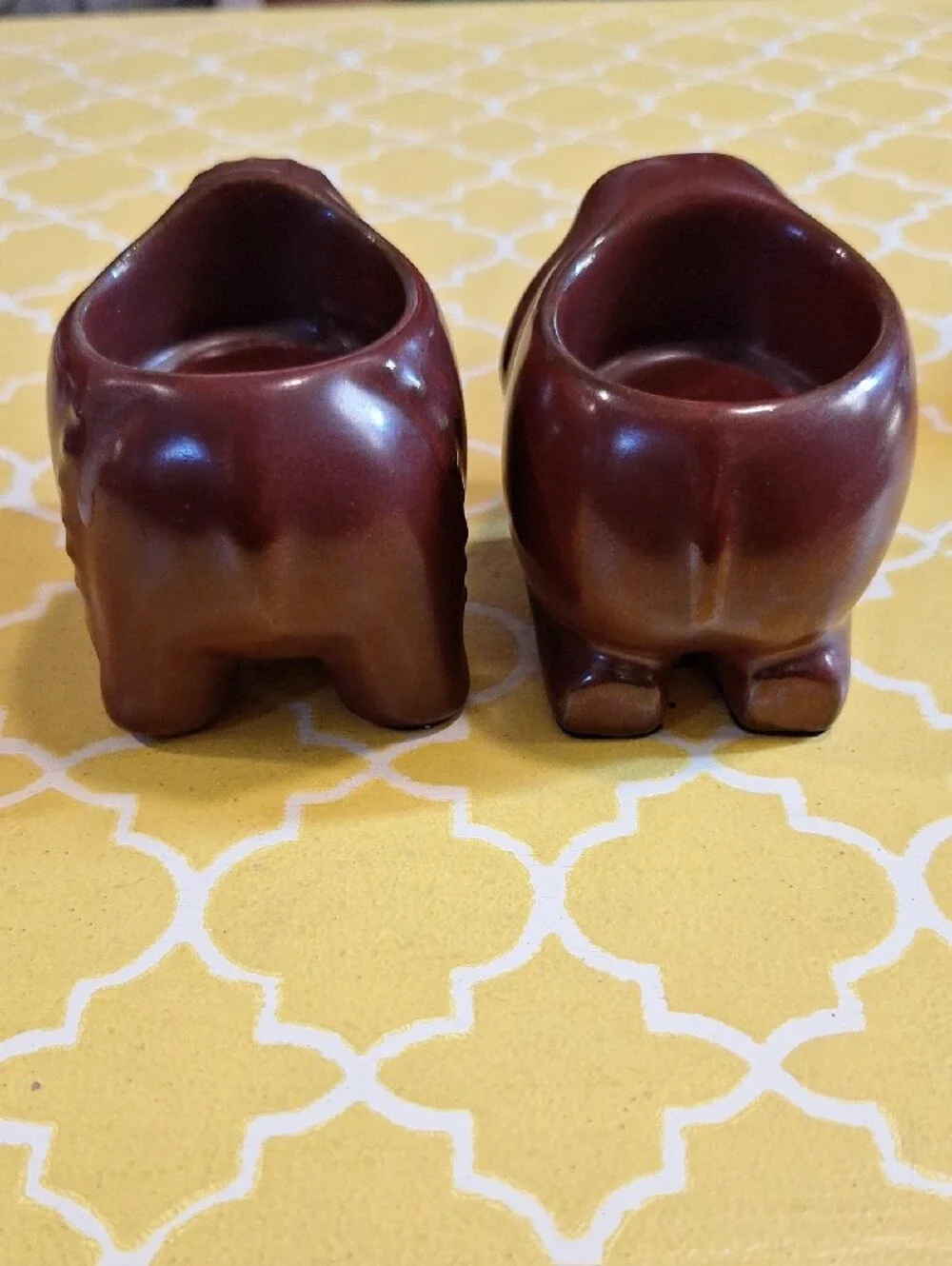 Pair Of Elephant Tealight Candle Holders